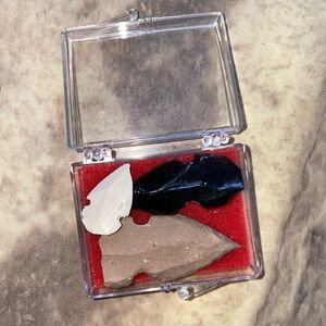 Trio of Arrowhead Replicas in Display Case